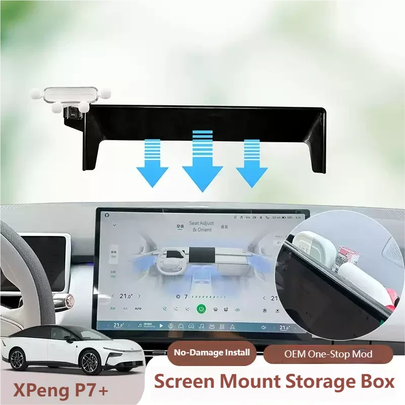 

For XPENG P7+ 2025 2026 2027 Car Phone Holder Screen Fixed Base GPS Navigation Bracket Mobile Phone Holder Mounts