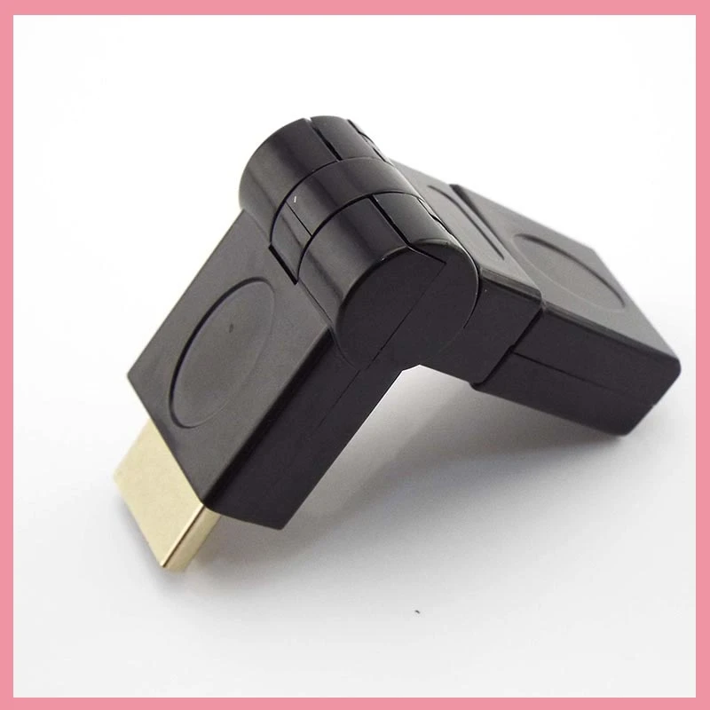HDMI Male to Female Connector 360 Rotation Adjustable HDMI-compatible Plug Adapter Extension Cable Converters for PC 4K 3D B6