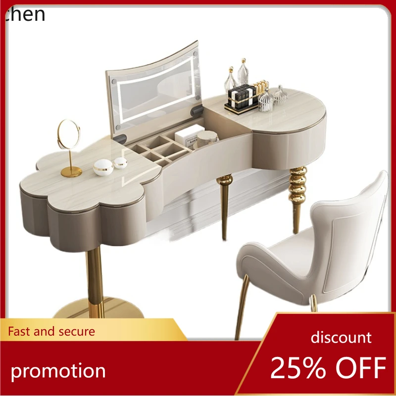 

HT комод для спальни, современный минималистичный интернет-знаменитости, туалетный столик-раскладушка премиум-класса в кремовом стиле