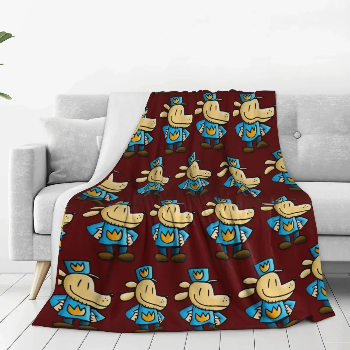 

Dogman Blanket Flannel Super Soft Sofa Throw Blankets For Couch Bedding Outdoor Throws Bedspread Quilt