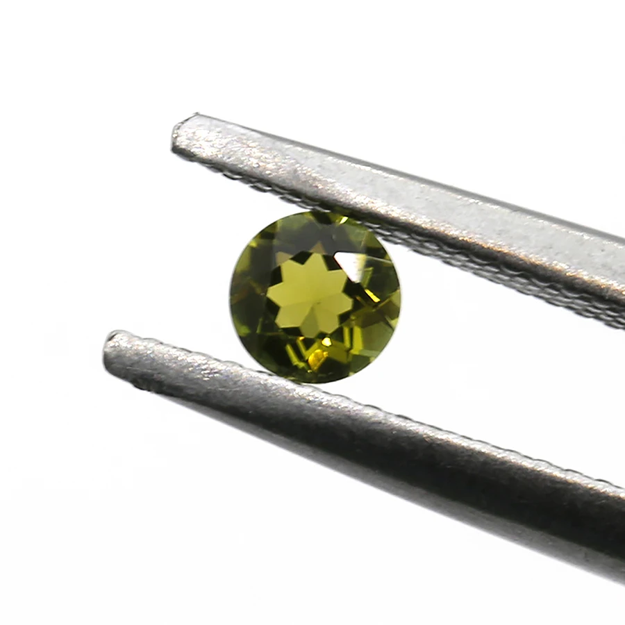 Mix Color Natural Gemstone Tourmaline Natural Round Cut Diamond