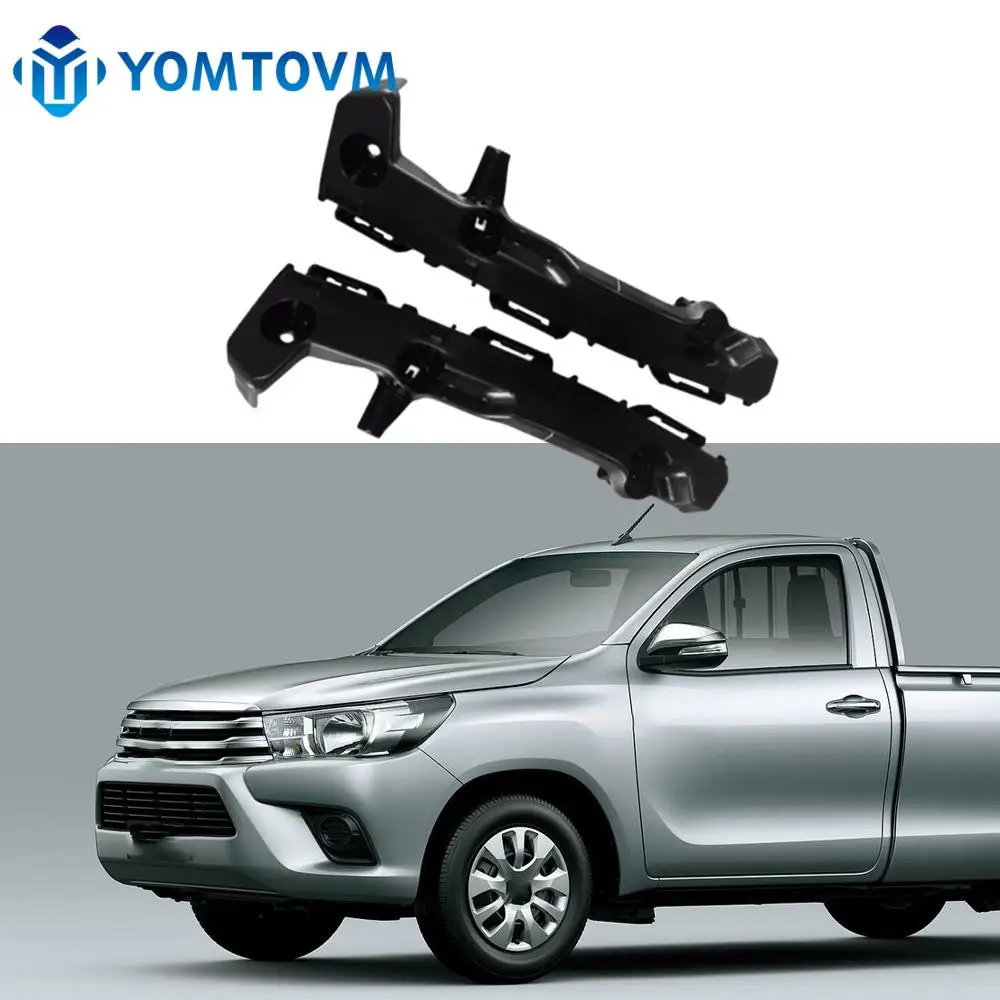 1 Pair Car Front Bumper Bracket Support Left Right 52116-0K060 52115-0K060 For Toyota Hilux Vigo 2011 2012 2013 2014 2015 2016