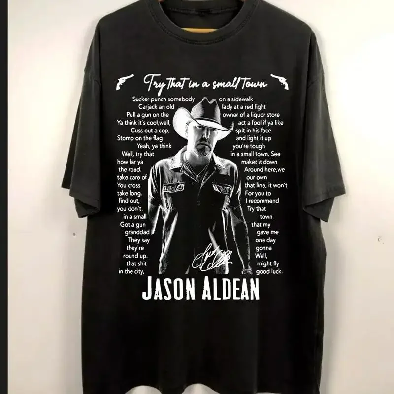 Rare Jason Aldean Cotton Men All Size 8D342 T shirt