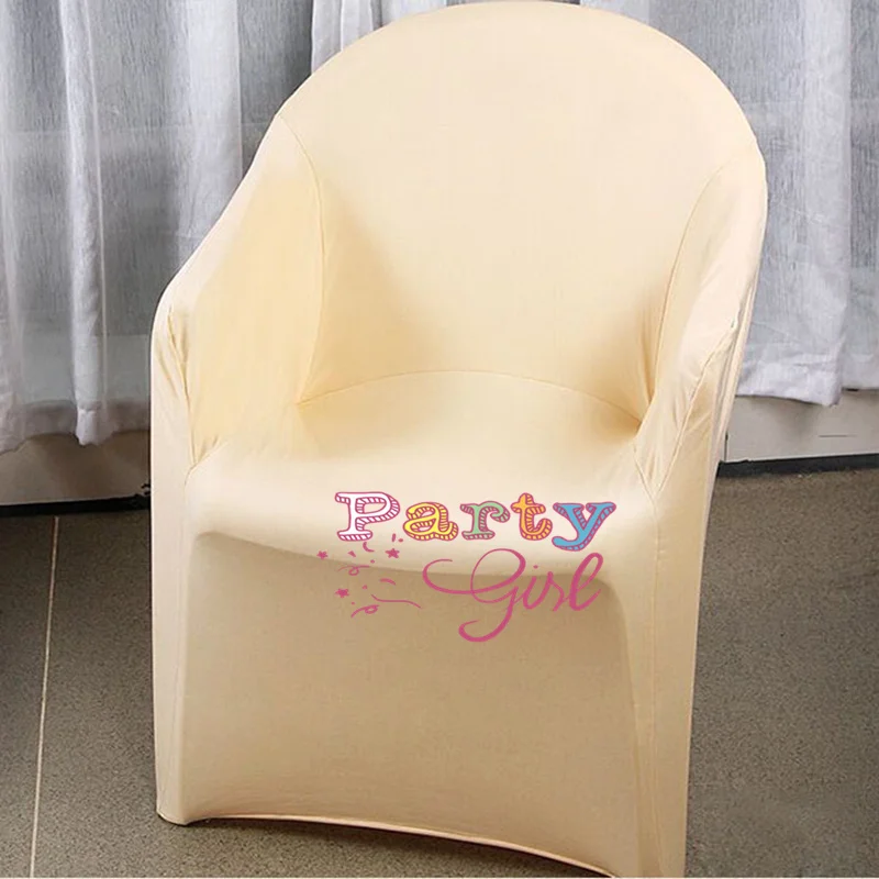 Plastic Lycra Spandex Arm Chair Cover Wedding Chair Covers For Event Party Hotel Decoration