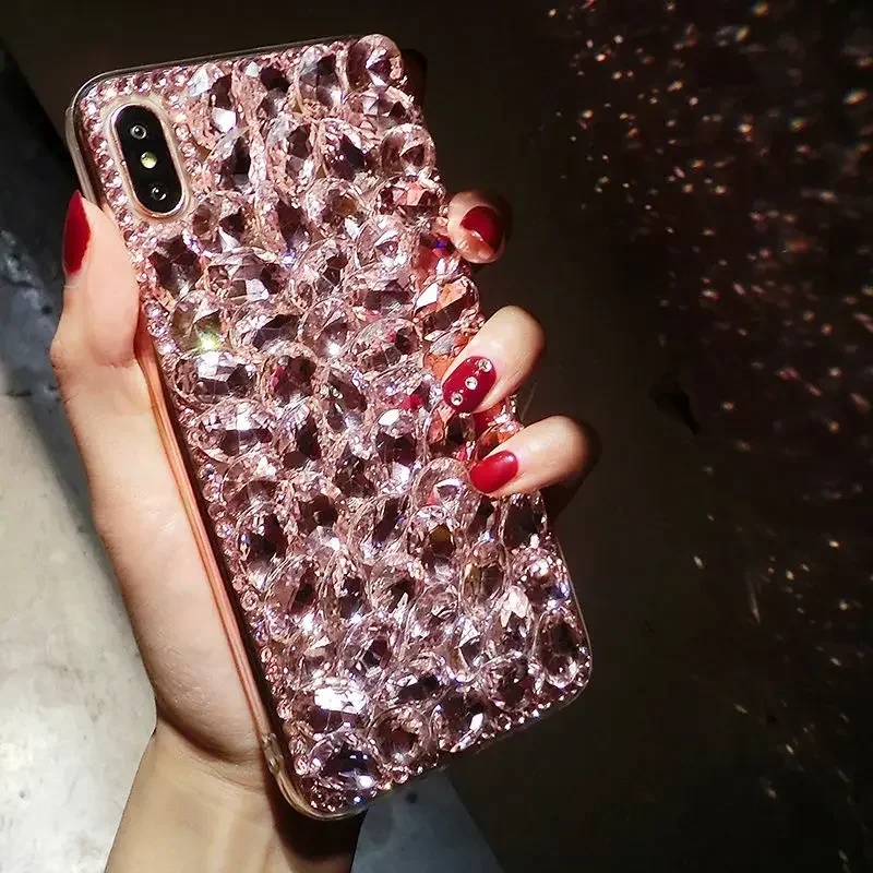 Bling Diamond Case For Samsung Galaxy Note 20 Ultra Note 10+ 10lite Phone Cover Handmade Telefon Funda Crystal Stone Caja viv