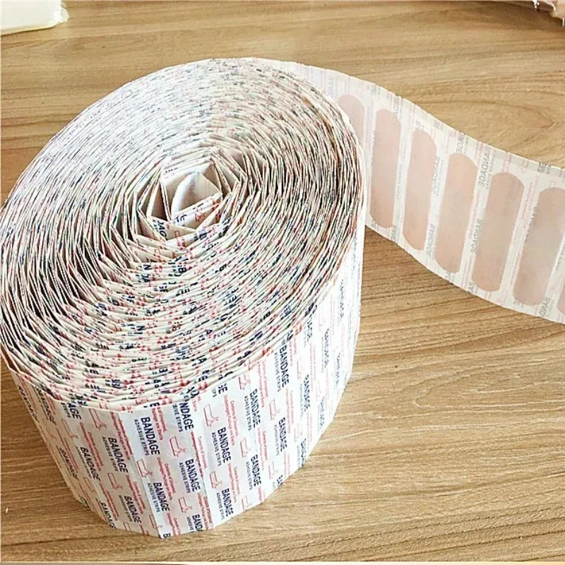 100-1000Pcs Band Aid, Waterproof Breathable Pad, Adhesive Plaster, Wound Hemostatic Patch, Emergency Bandage, Medical Gauze