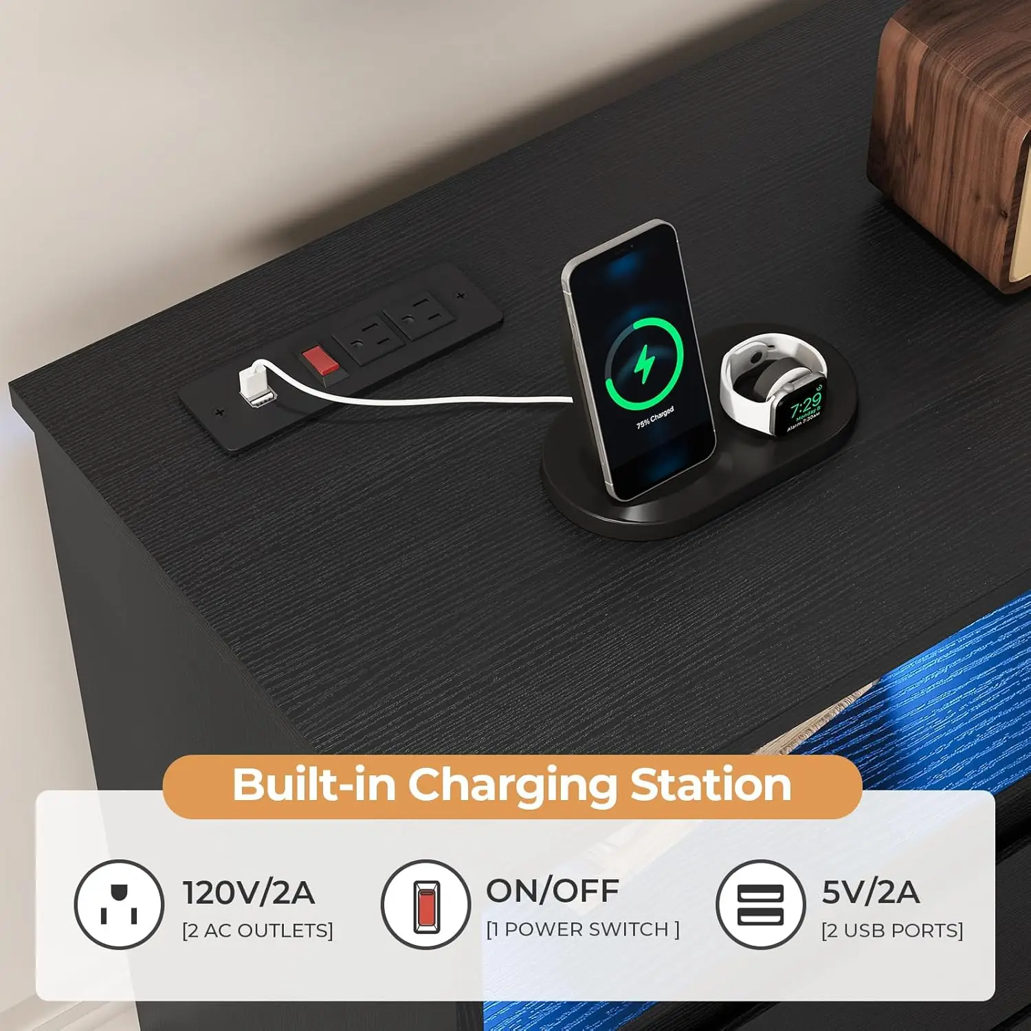 كرسي مكتب تنفيذي معاصر عالي الظهر باللون الأسود - راحة حديثة لمساحة عملك