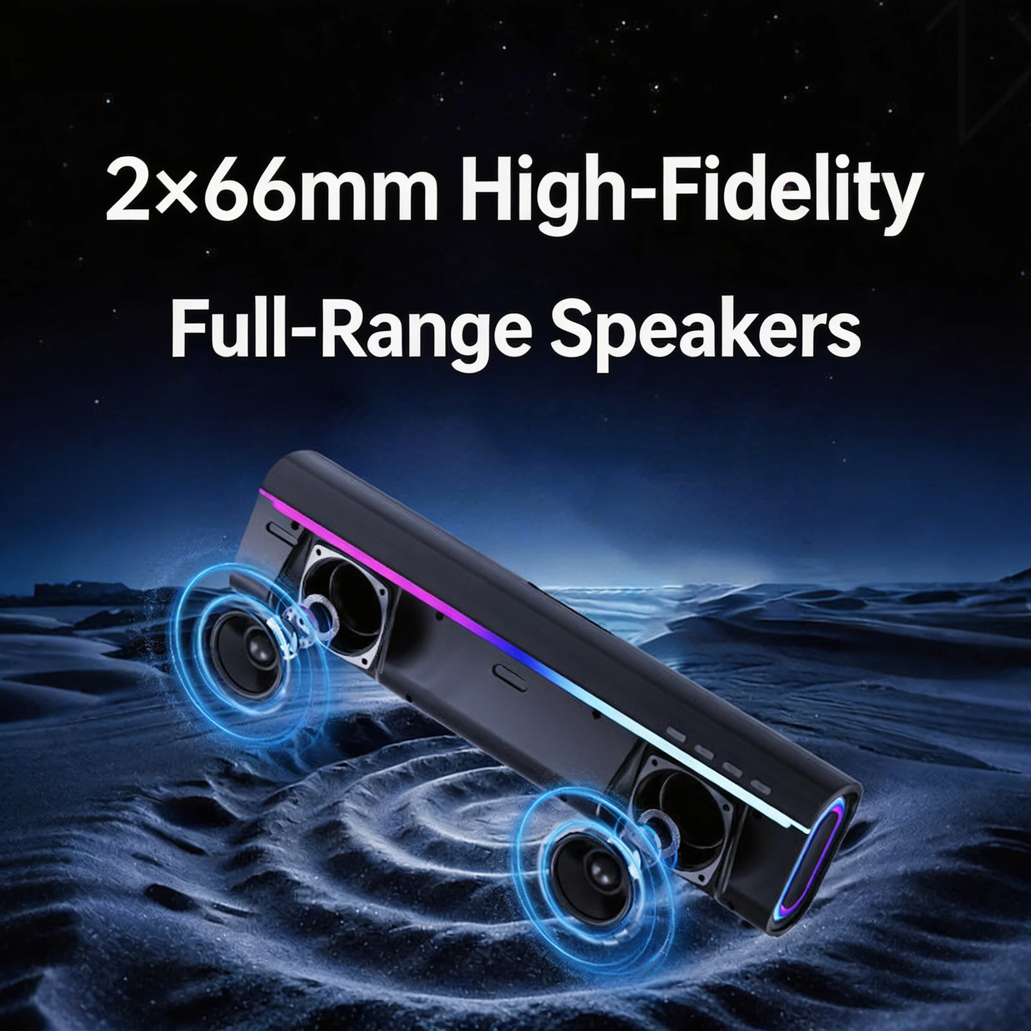 Monster YS02 Gaming Bluetooth – Rgb Computer Soundbar For Pc Bewertung und Preis