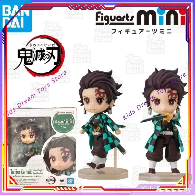 Figura de Acción Miniatura de Tanjiro Kamado de Demon Slayer de Bandai, Figuarts, Versión Kyujuro Rengoku con Espada, Original, en Stock, Juguete de Anime