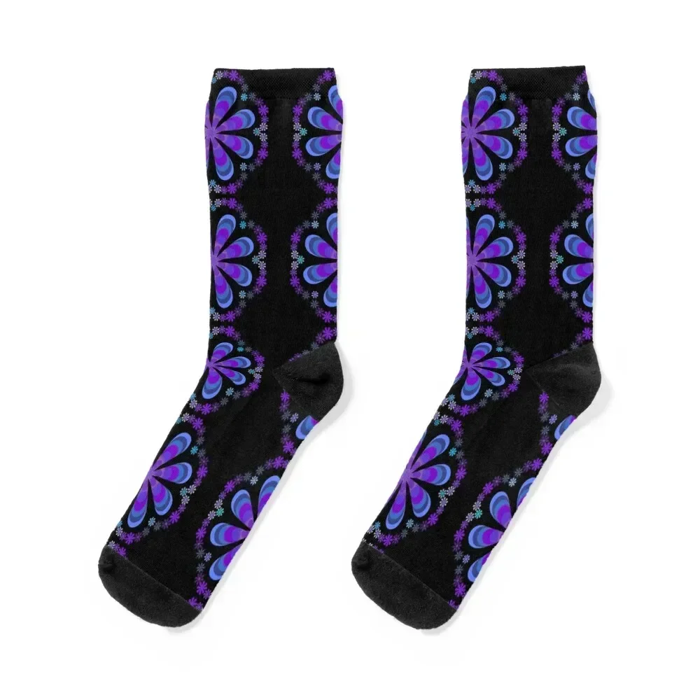 Vintage Flower 60’s Retro Hippie Art Socks Sports japanese fashion aesthetic Stockings man Socks Men Women's