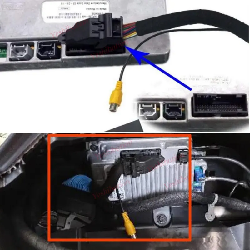 54 Pins Wire Rear View Camera For Ford Puma 2019 2020 2021 SYNC3 Connect Original Factory Screen Backup Parking rearview Camera