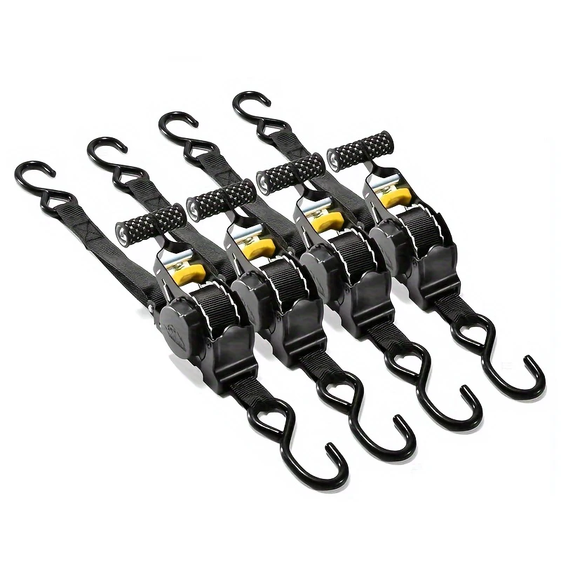 1PC Retractable Ratche Cable Ties Heavy-duty Auto Cargo Straps Luggage Fixed Supplies Suitable for Vehicles Boat Motorcycles ZYF