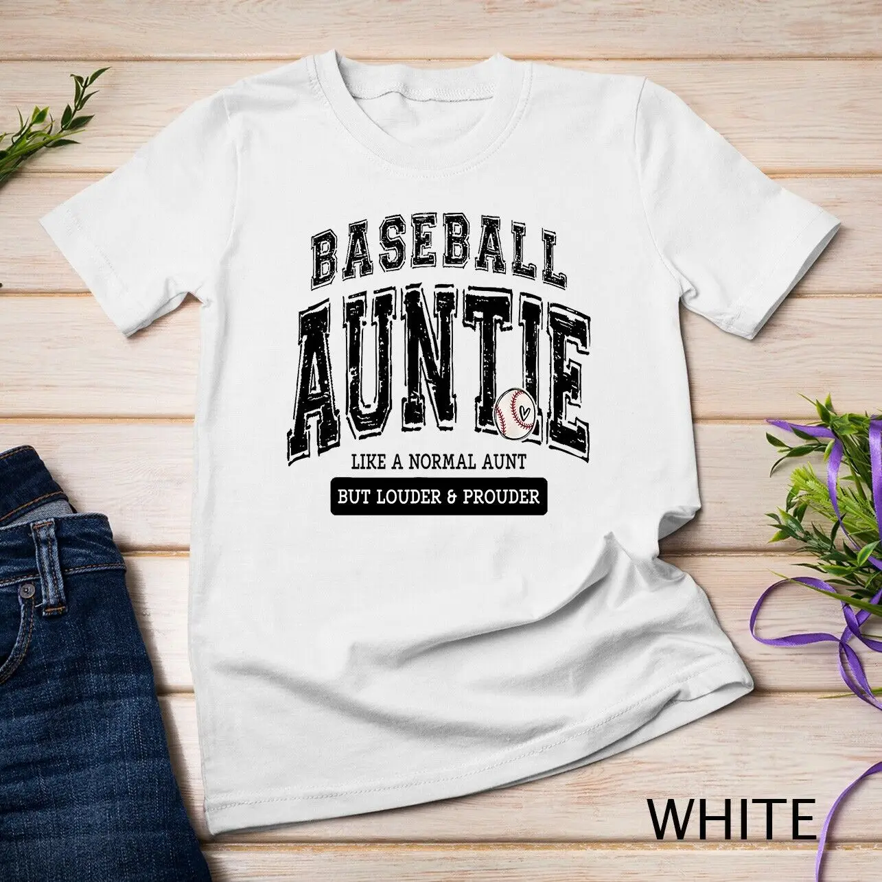 Baseball Auntie Matching Aunt Loud Proud Family Player Game Unisex T-shirt