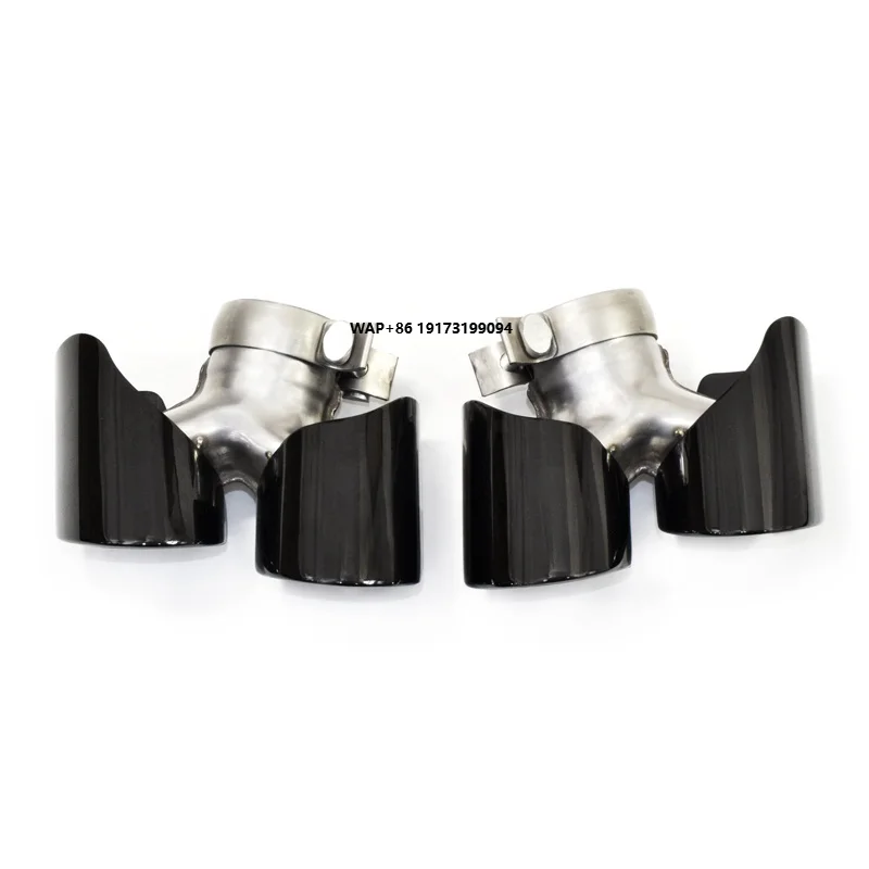 

304 Stainless Steel Exhaust Tip For Porsche-Carrera 911.2 2006-2020 Muffler Tip Car Rear Exhaust System Pipe