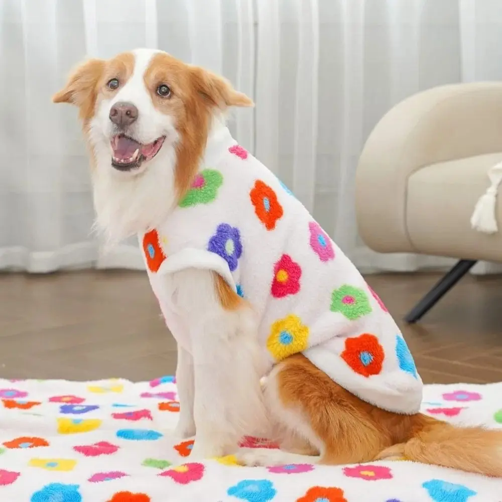 Trendy XS-9XL Winter Puppy Clothes Warm Fleece Cute Bear Pattern Dog Vest Dog Sweater Pet Supplies Vest Pitbull New Year's Gift