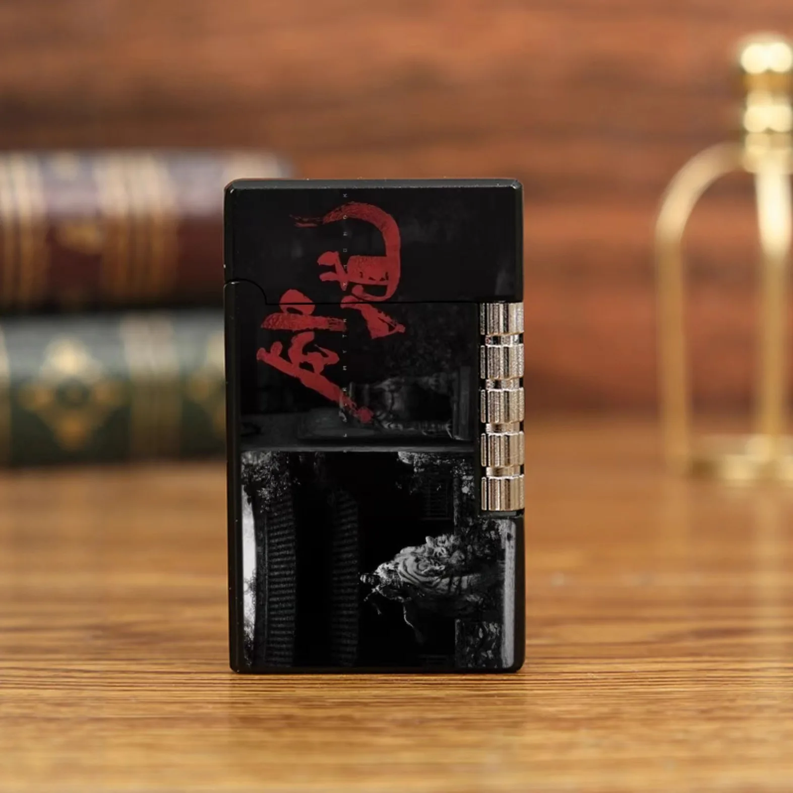 2025 New Black Myth Zhong Kui Loong Sing Lighter Windproof Metal Body Side Puller Fashion Trend Gift