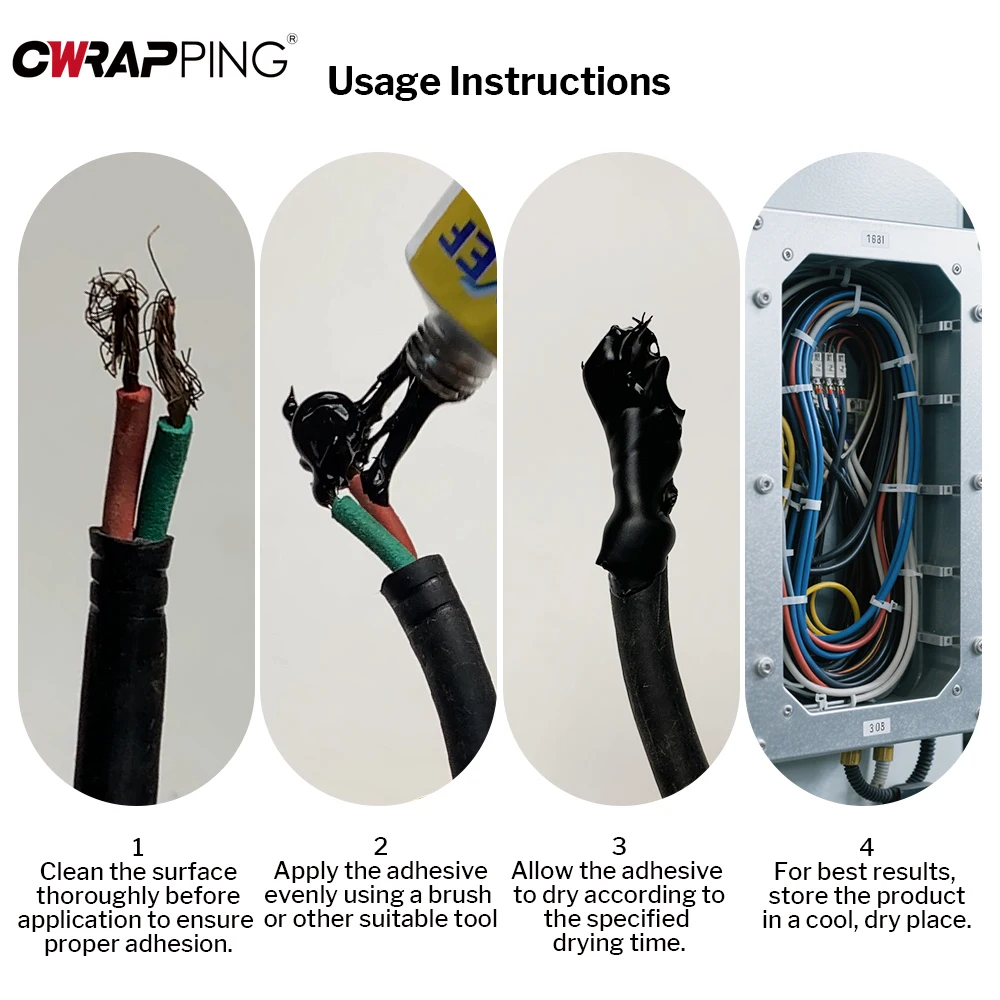 รถจักรยานยนต์ฉนวนกาวเทปไฟฟ้าเหลวกันน้ําฉนวนกาวสายไฟซ่อม Liquid PASTE Sealant
