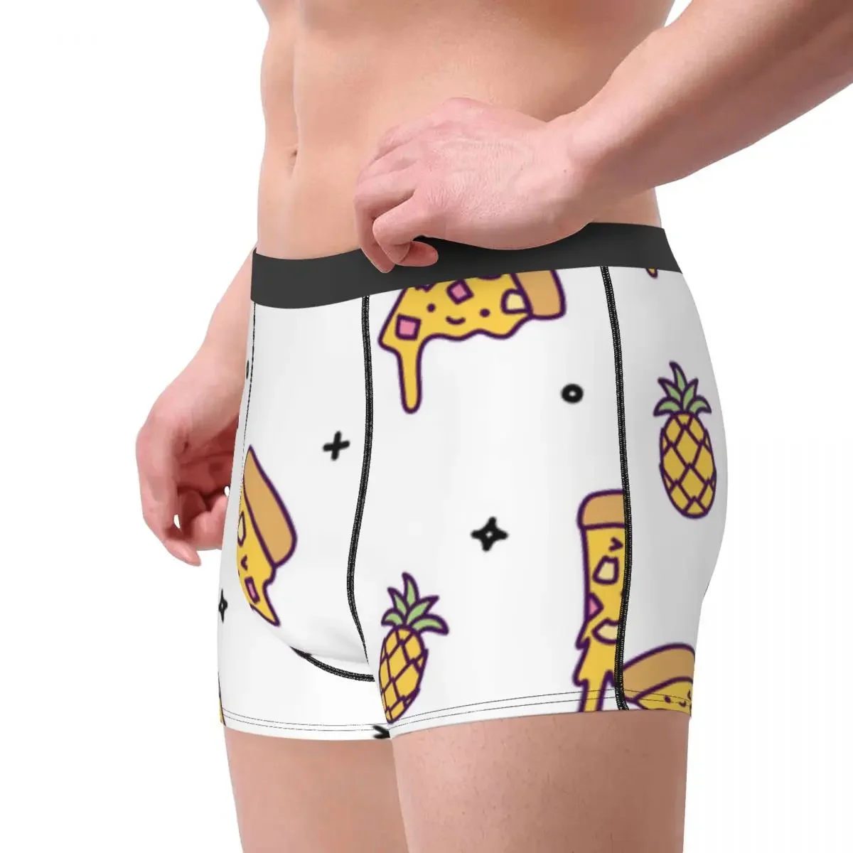 Boxer Men Shorts Underwear Male Hawaii Pineapple Pizza Boxershorts Panties Underpants Man Sexy