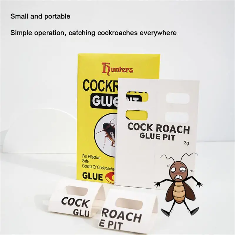 

Cockroach Trap Bait Household Indoor Containing Delicate Glue Fragrance Cockroach House Strong Sticky Fly Trap Convenient