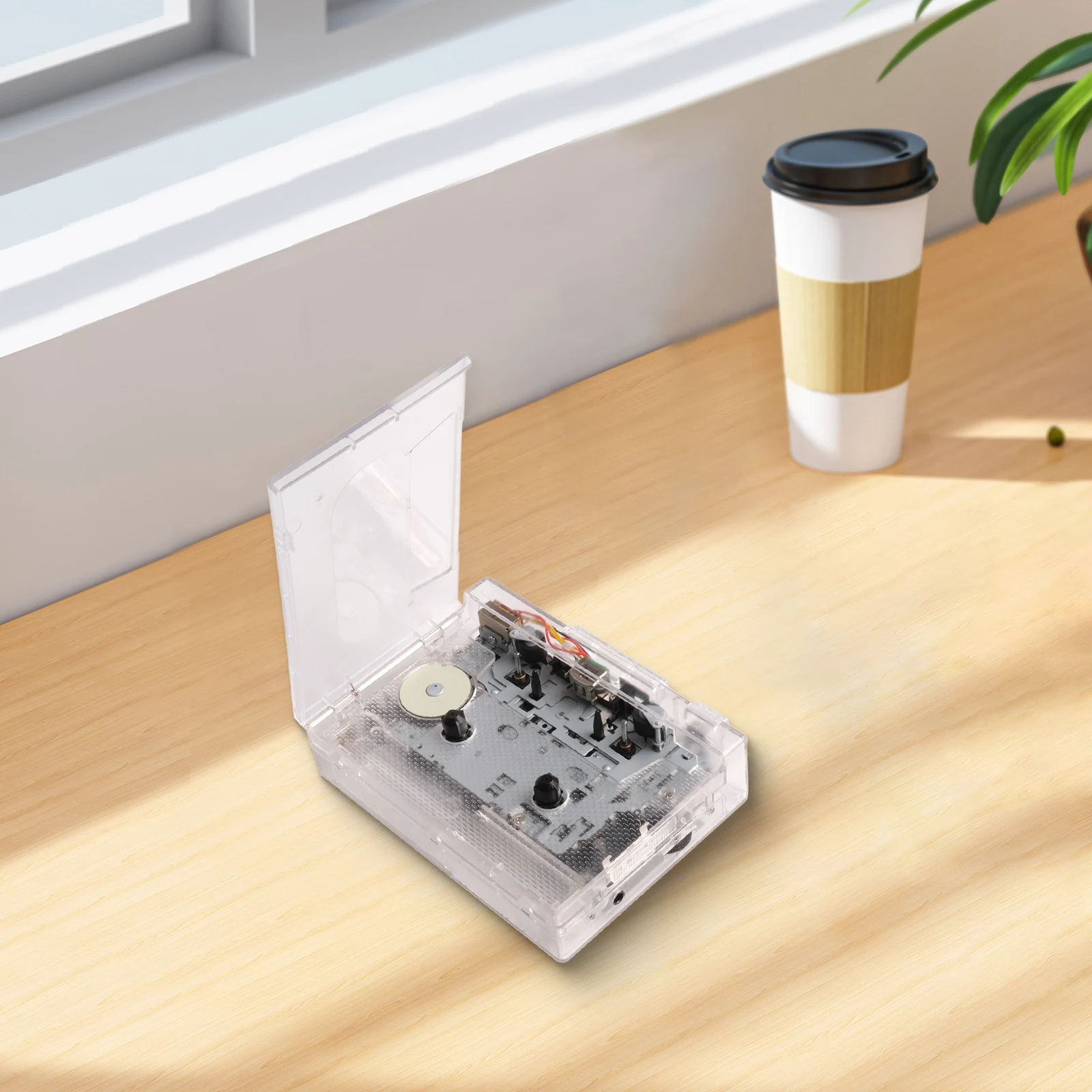 Cassette Player Portable USB Powered for Tape to For MP3 Transfer Radio Reception and Private Listening via Headphones