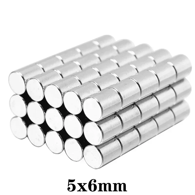 10~500PCS 5x6 Permanent Neodymium Magnet Disc 5x6mm Powerful Strong Magnetic Magnets 5x6mm Small Round Magnet 5*6 mm