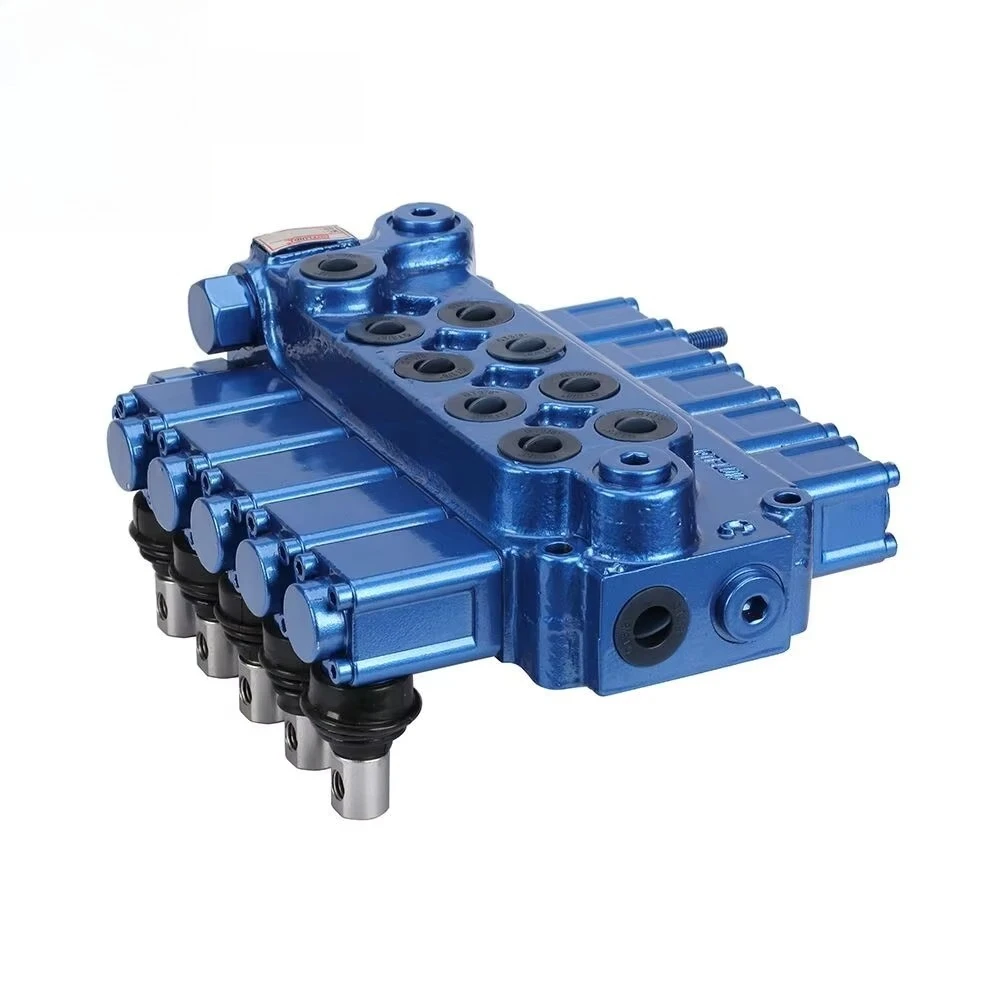 Energy saving single lock valve double action hydraulic control valve for lift and tilt of forklift truck
