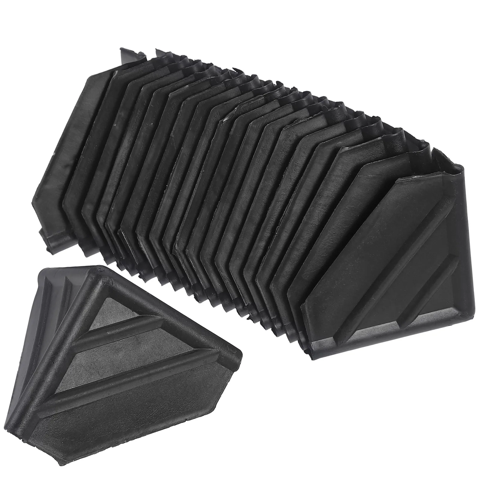 100Pcs Plastic Corner Protectors for Shipping Carton Box Frame Furniture Packing Guard with Strong Anti-Damage Reusable Light