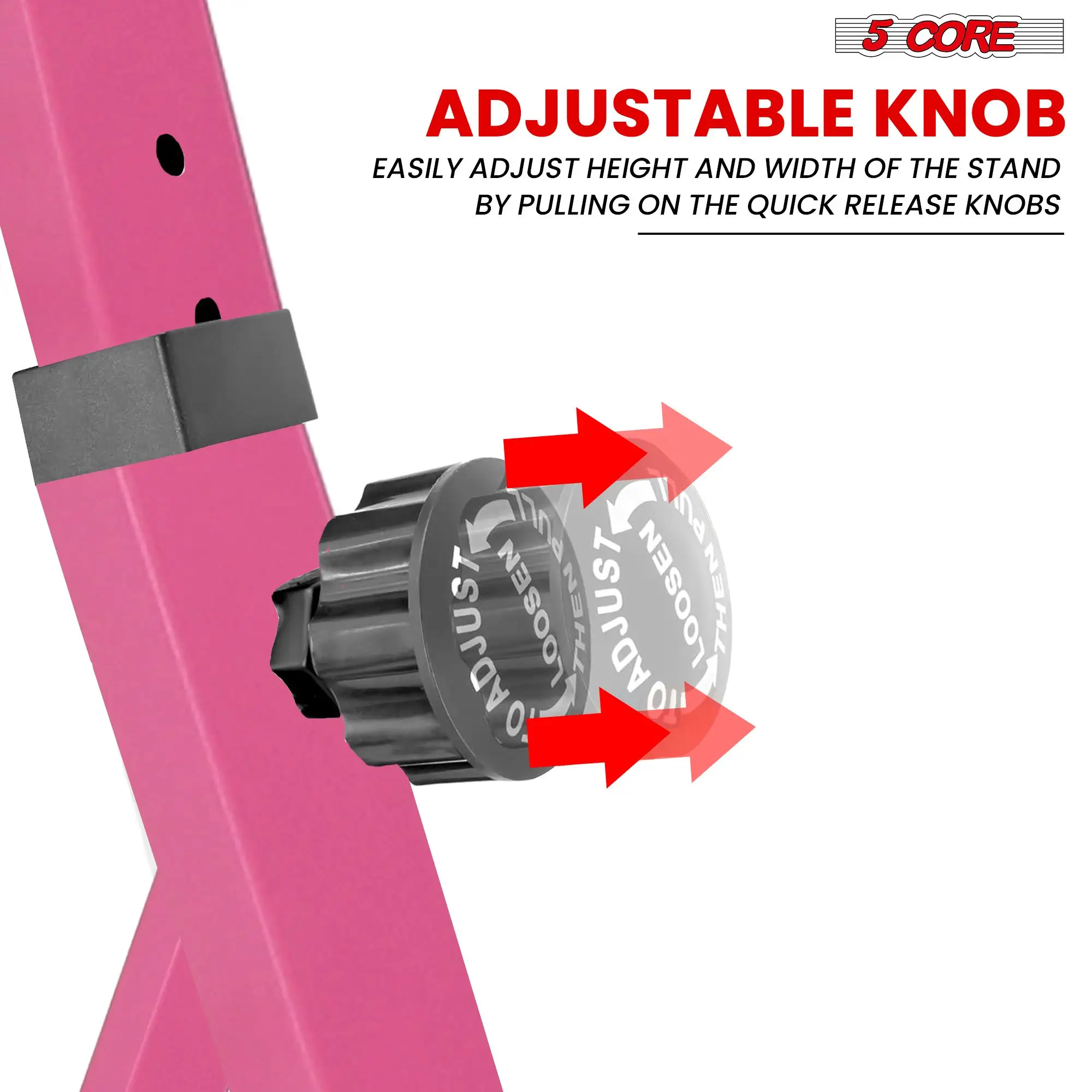 5 CORE حامل لوحة المفاتيح الناهض Z نمط الارتفاع العرض قابل للتعديل المحمولة الثقيلة حامل الموسيقى للأطفال والكبار يناسب 54