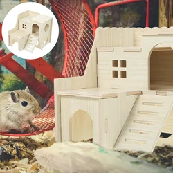 Bunny House The Delicate Wear-resistant Rat Hideout Guinea Pig Wooden Supplies