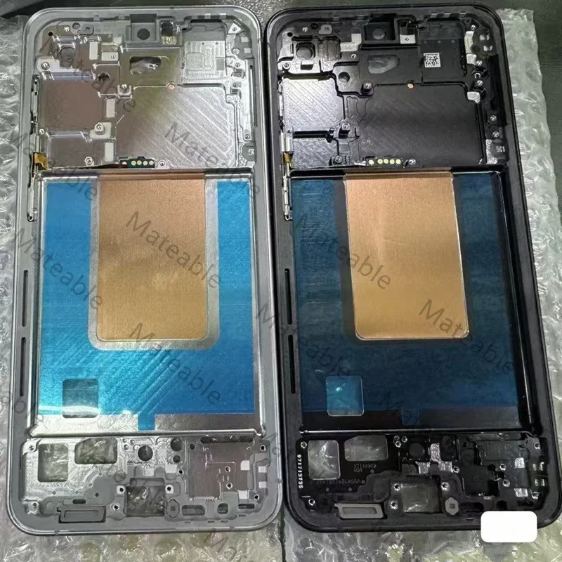 S24FE Middle Frame For Samsung Galaxy S24 FE S721 Housing Board LCD Faceplate Bezel Replace Repair Parts + Side Buttons