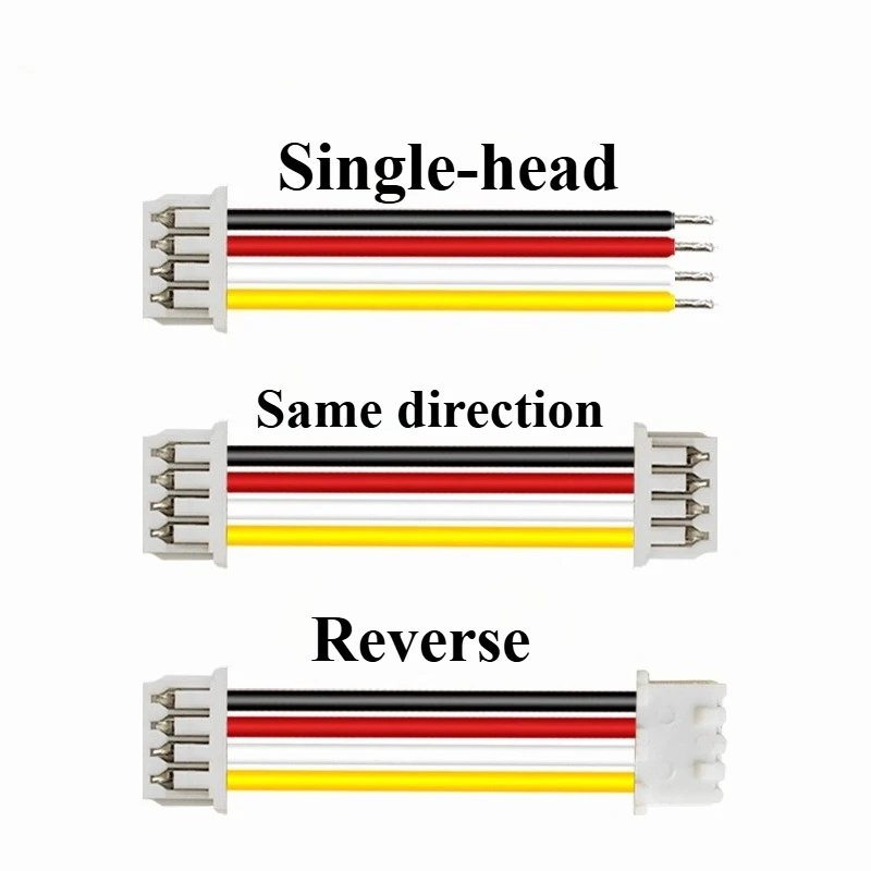 10Pcs/lot GH1.25 2P/3P/4P/6-pin JST GH series 1.25 male plug connector 28AWG wire single/double/same/reverse connector 1.25MM - Image 2