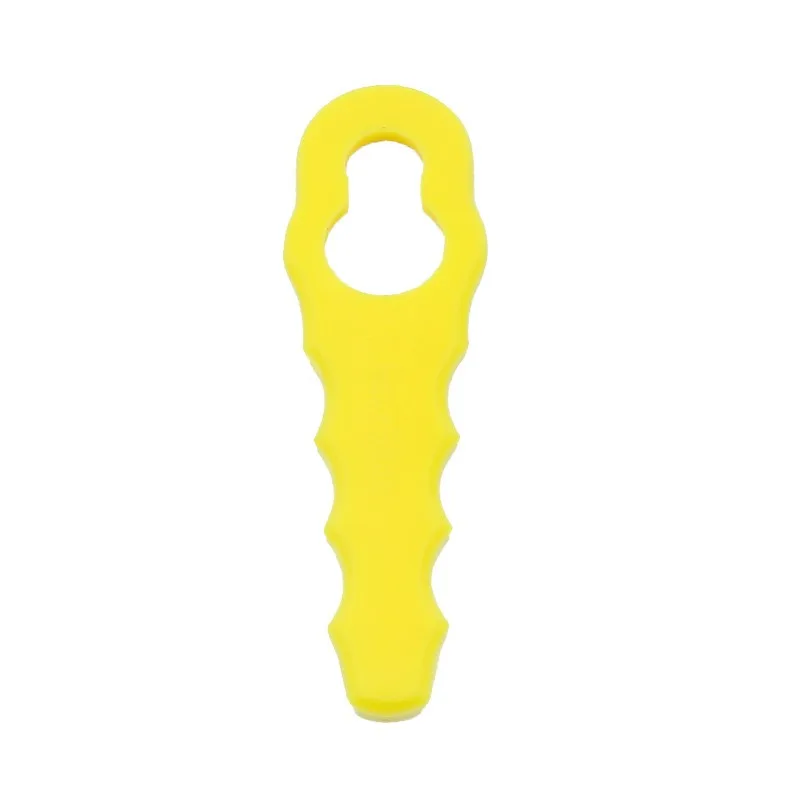 50PCPlastic Lawn Mower Blade Garden One-Line Hand-pushed Lawn Mower Gourd-shaped Plastic Replacement Blade Courtyard Lawn Mowing