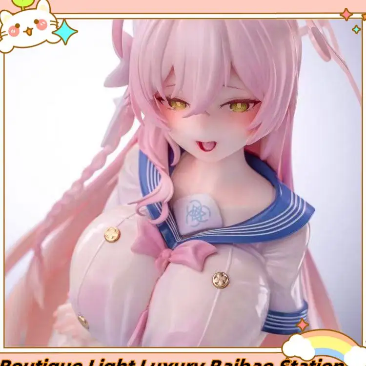

Azur Lane U-110 Anime Figure 1/7 Scale Sailor Suit Pink Hair Model Doll Collectible Anime Peripheral Decoration For Anime Lovers