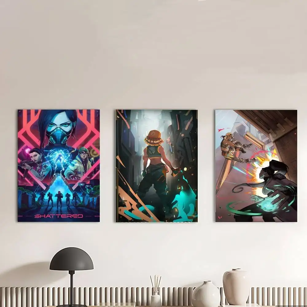 Game-Valorant Poster Canvas Painting For Living Room Home Decor Poster Fans Gifts-unframed Poster Waterproof Wall Art Sticker Fo