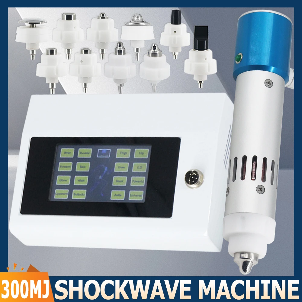 New Shock Wave Therapy Machine 300MJ For Erectile Dysfunction Treatment And Wrist Elbow Pain Relief Massage Shockwave Massager