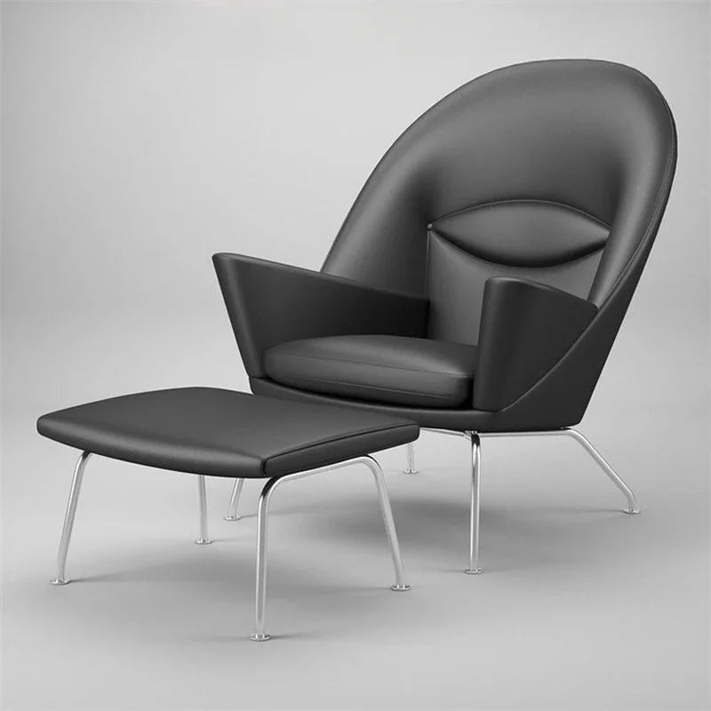 كرسي ترفيهي فردي من القماش الفاخر الخفيف، كرسي منزلي أساسي مريح من القطن عالي الارتداد #1