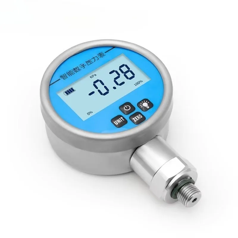LEFOO Battery Powered Portable LCD Digital Display Mini Oil Hydraulic Pressure Gauge