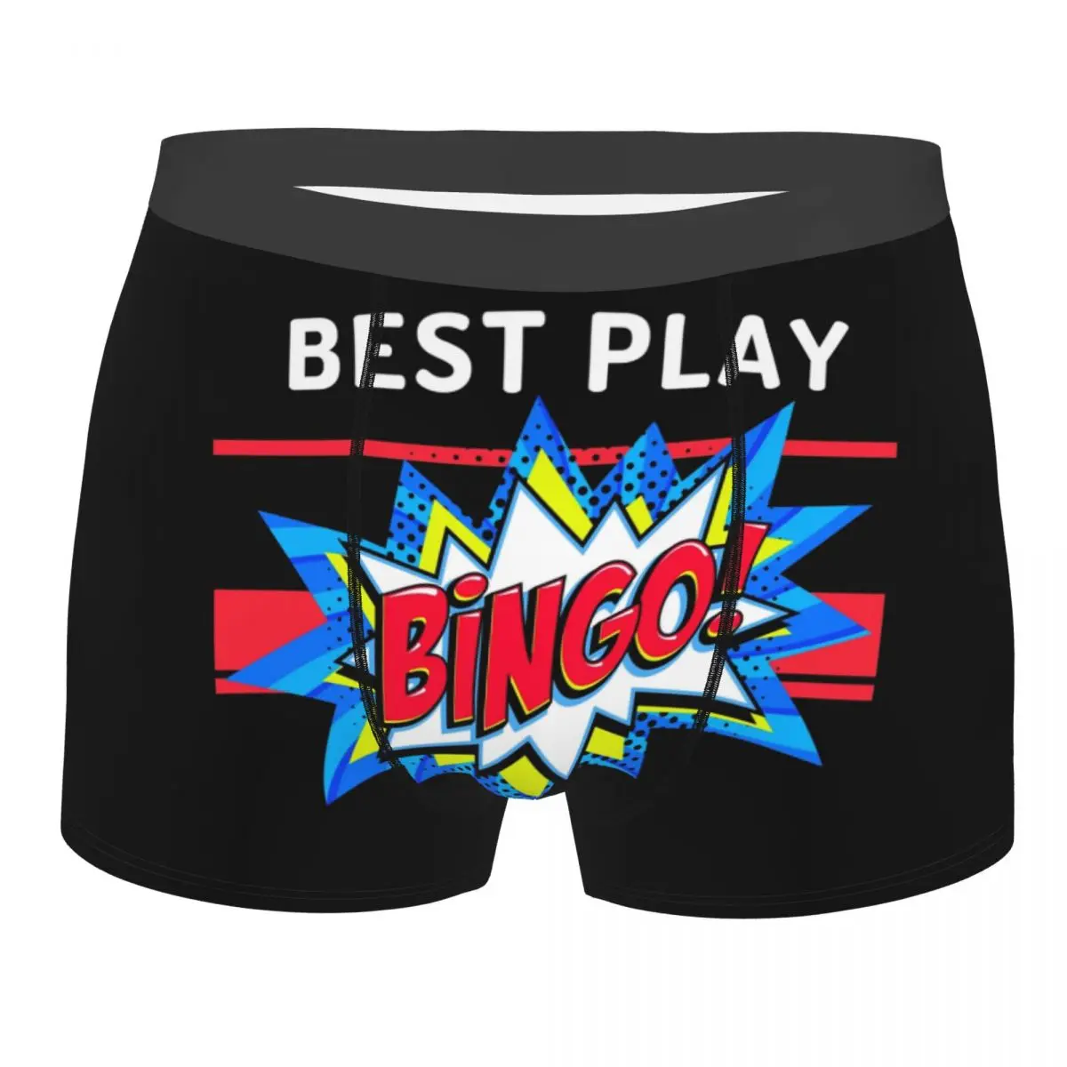 

Мужские трусы-боксеры Custom Best Play Bingo: эластичные, для игр, в стиле Paper Game