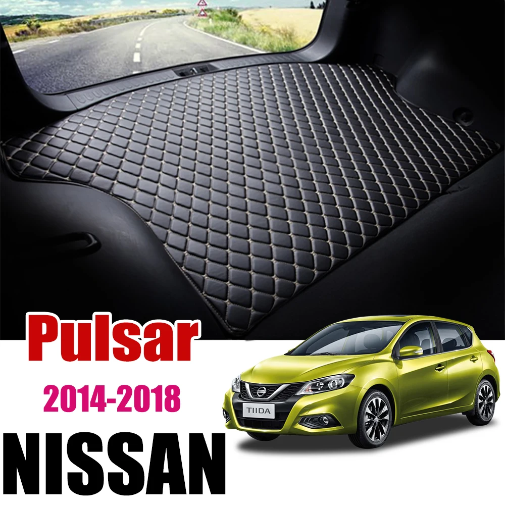 

Car Trunk Pads Accessories For Nissan Pulsar C13 2014 2015 2016 2017 2018 Cargo Tray Rear Cover Waterproof Floor Mat