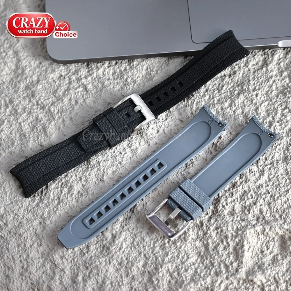 FKM Gummi-Uhrenarmband 20mm 21mm 22mm Universelles Bogenendband für Seiko für Rolex Armband Schnellverschluss Sport Wasserdichtes Armband – Detail 6