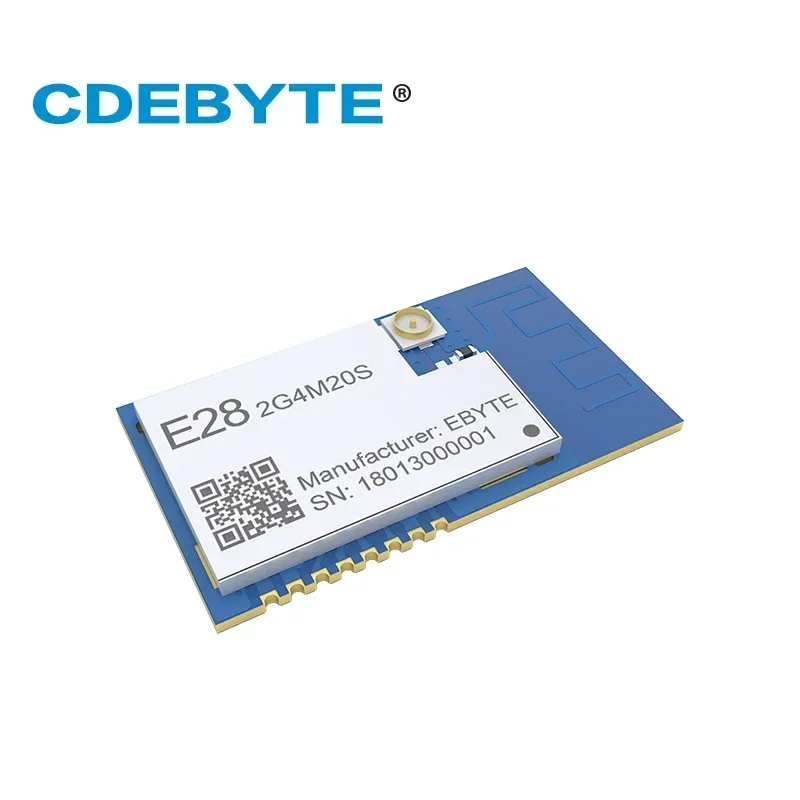 Módulo Bluetooth SX1281 2,4 GHz 20dBm CDEBYTE E28-2G4M20S SPI LoRa FLRC GFSK antena PCB módulo SMD inalámbrico Bluetooth