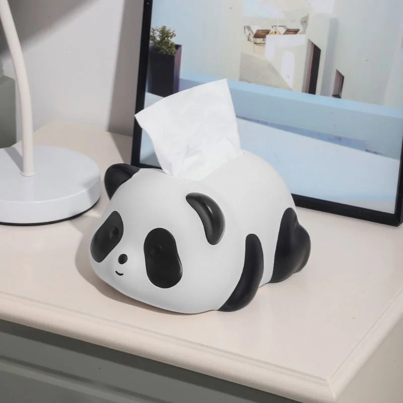

Cute Panda Tissue Box Decoration Creative Home Furnishings Living Room Tea Table Drawer Box Anti Drop Paper Box High Beauty