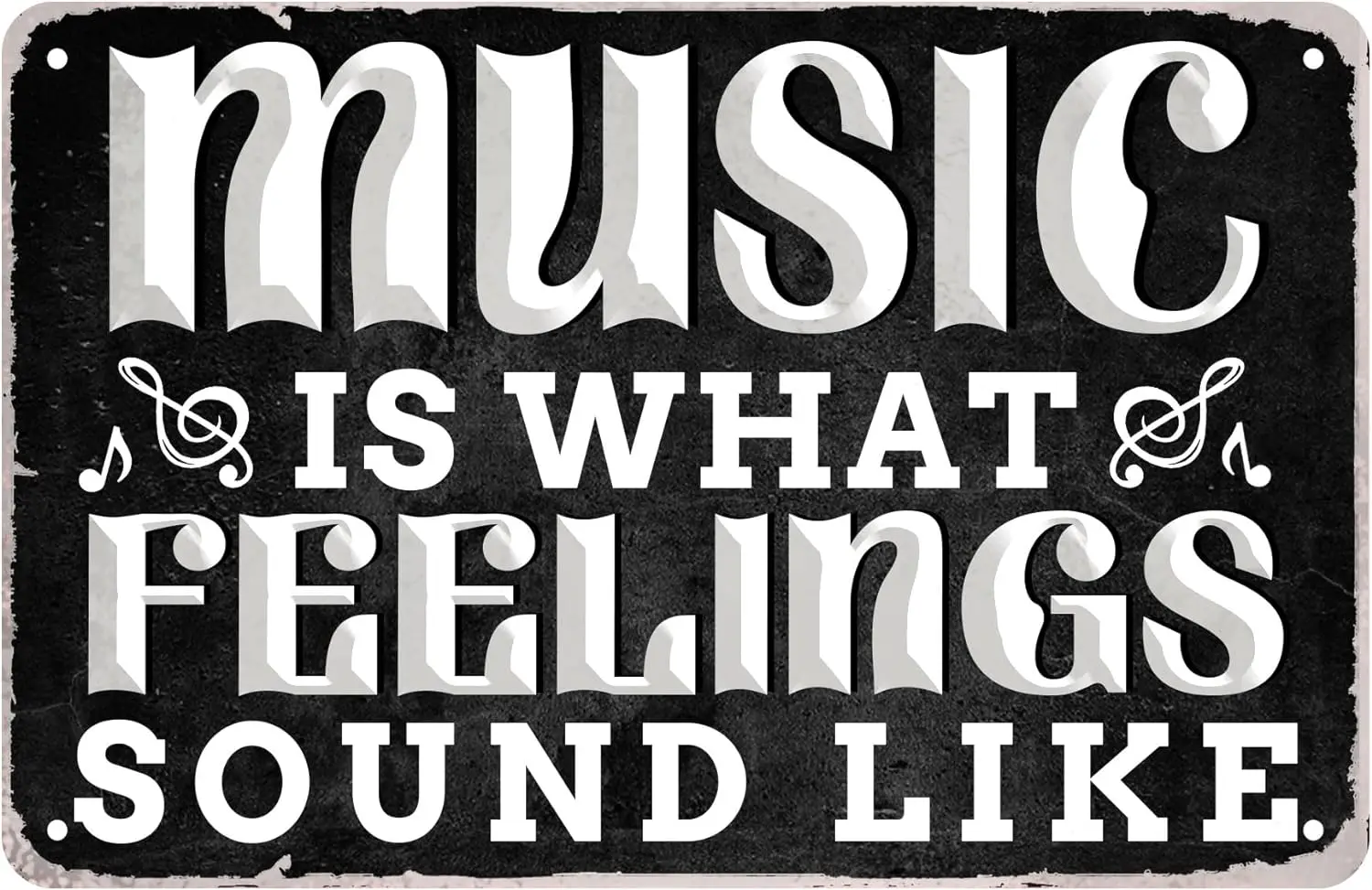 Металлическая винтажная музыкальная вывеска в стиле ретро, Настенный декор, музыка-это какие ощущения, звук как алюминиевый знак, Забавный саркастический Настенный декор для кофе