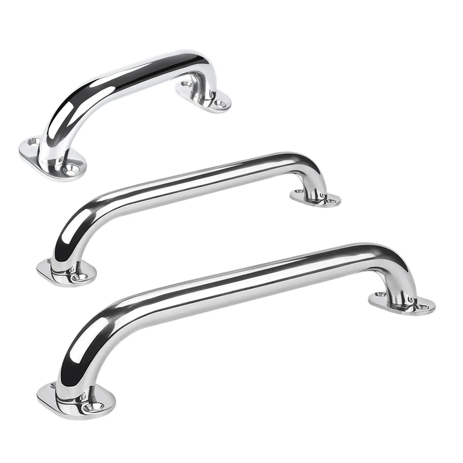 Stainless Boat Grab Handle Marine Rail Hardware Sturdy Wear Resistant for Yacht Deck Cabin RV Doorway