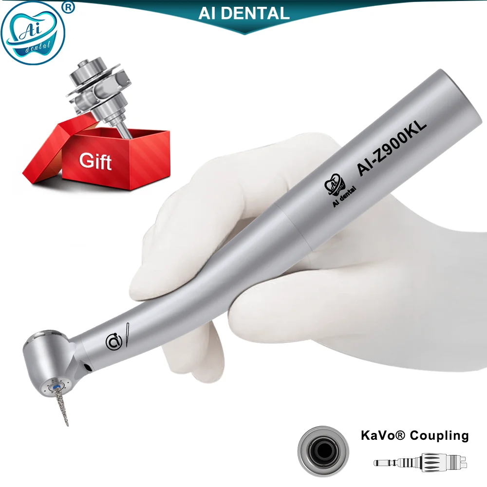 Herramienta Dental de reparación, nuevo tipo de fibra óptica LED, rodamientos cerámicos, turbina de rotor para pieza de mano de acero inoxidable,