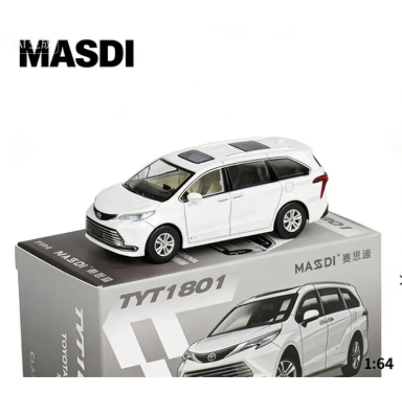 

Mastidi 1:64 Toyota Sienna, литая модель из сплава, игрушка для мальчика, украшение для стола, праздничный подарок.