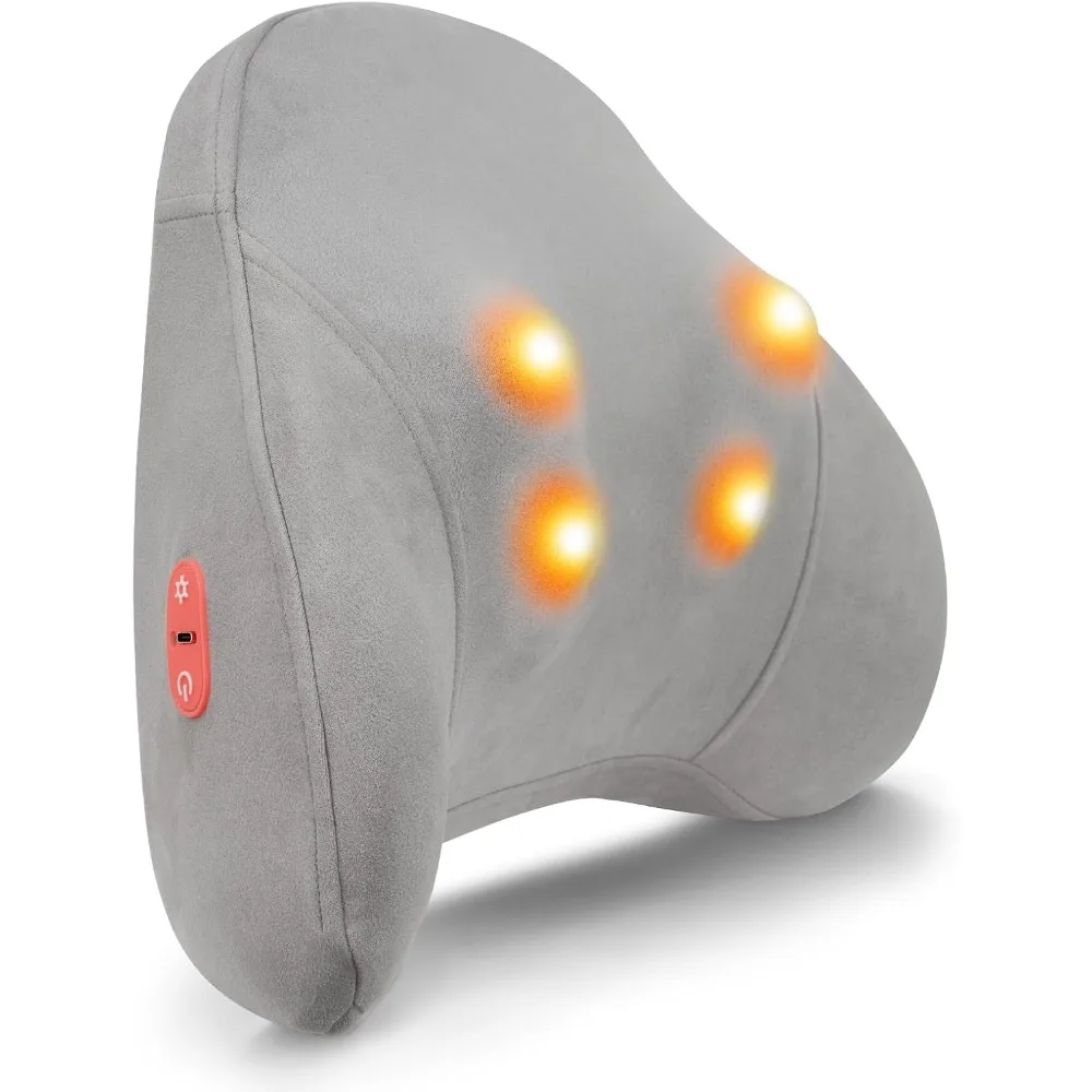 

Cordless Shiatsu Back Massager for Back Pain Relief with Heat, Lower Back Massager Deep Tissue Kneading Pillow for Neck, Lower B