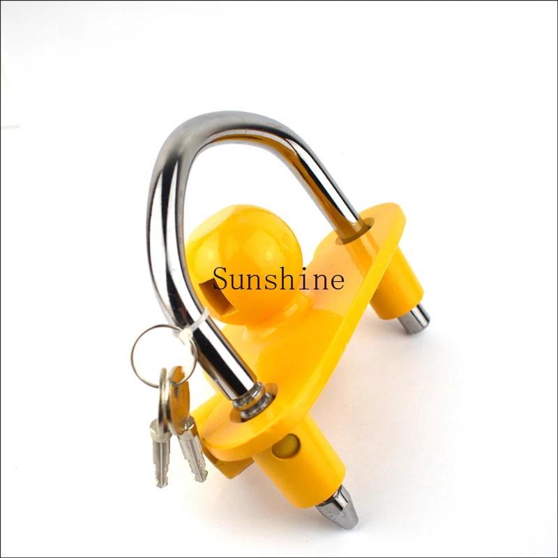 Trailer ball cover lock U-shaped RV anti-theft traction lock accessories flower basket lock