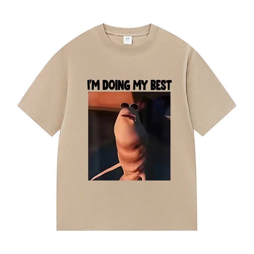 مضحك أنا أفعل أفضل ماركوس دودة ميمي تي شيرت الرجال النساء عادية عالية الجودة موضة تي شيرت ريترو المتضخم القطن تيز #5