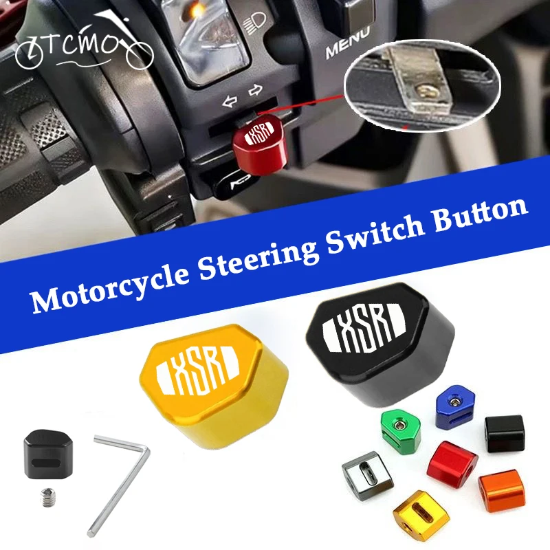 

For Yamaha XSR700 XSR900 XSR 700 900 2015-2024 2023 CNC Aluminum Motorcycle Switch Button Turn Signal Switch Key Cap